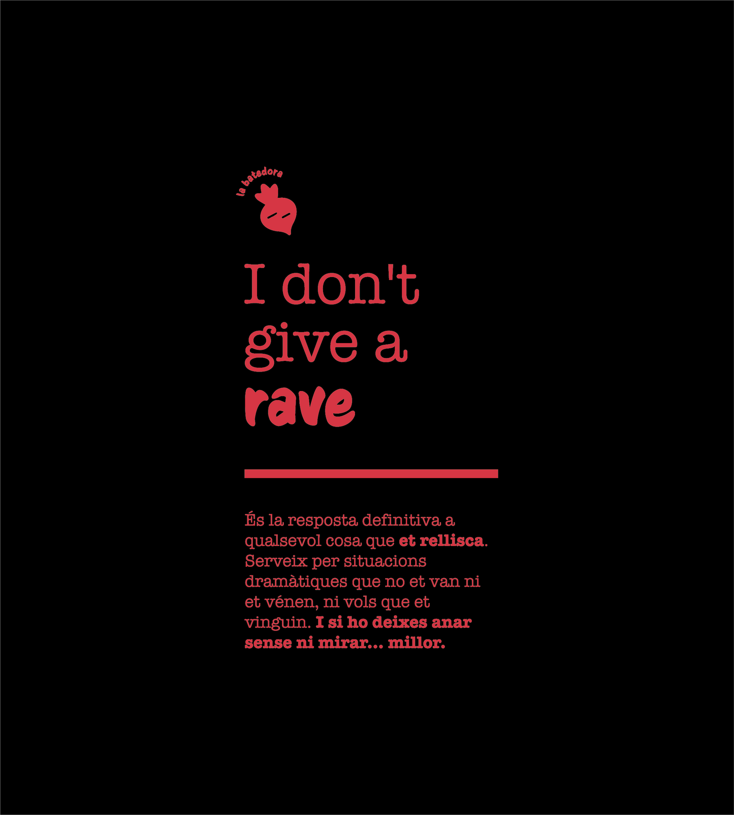 Tote bag "M’importa un rave"
