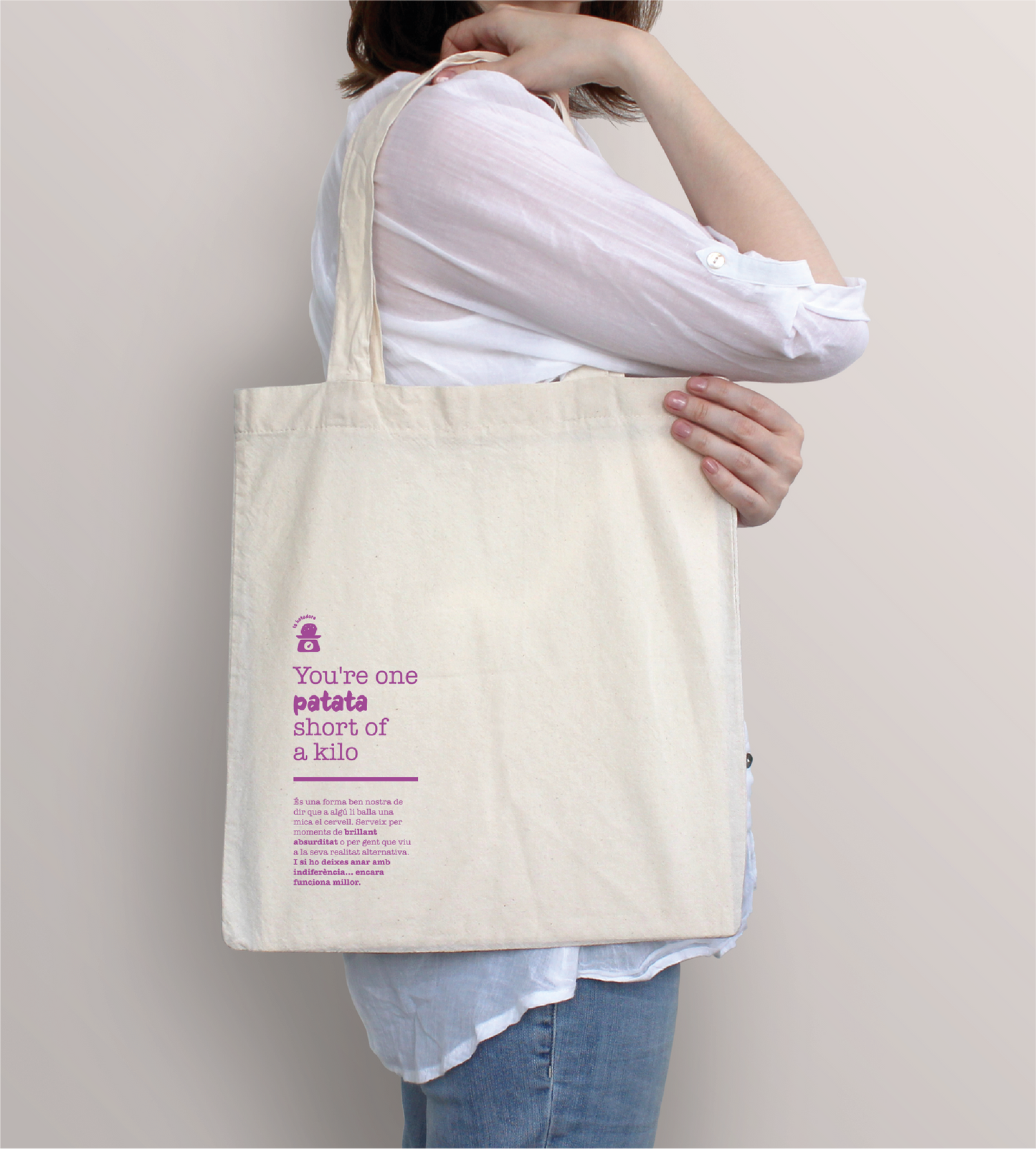 Tote bag "Et falta una patata pel quilo"