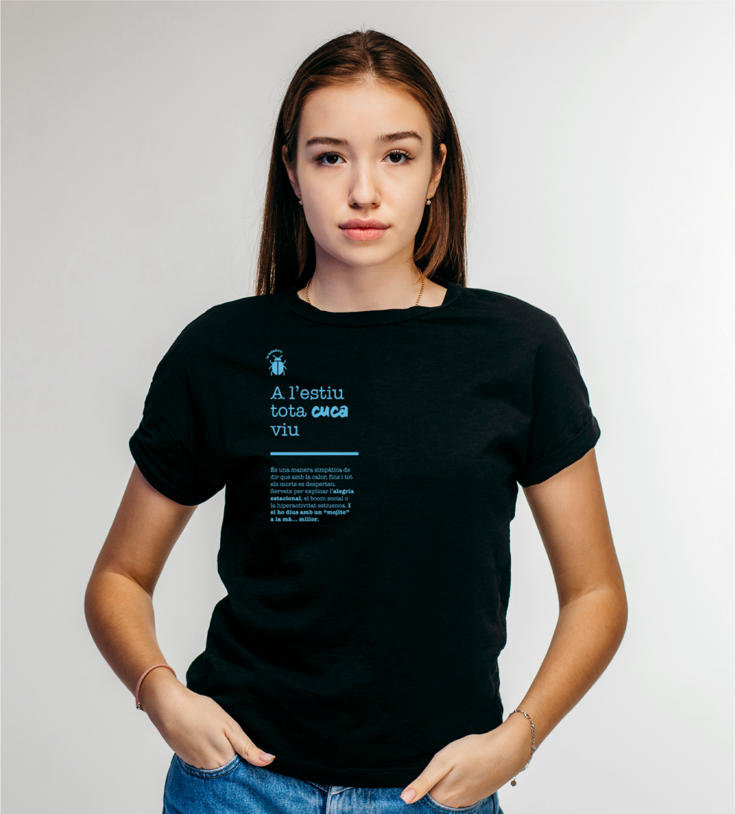Samarreta unisex "A l’estiu tota cuca viu"