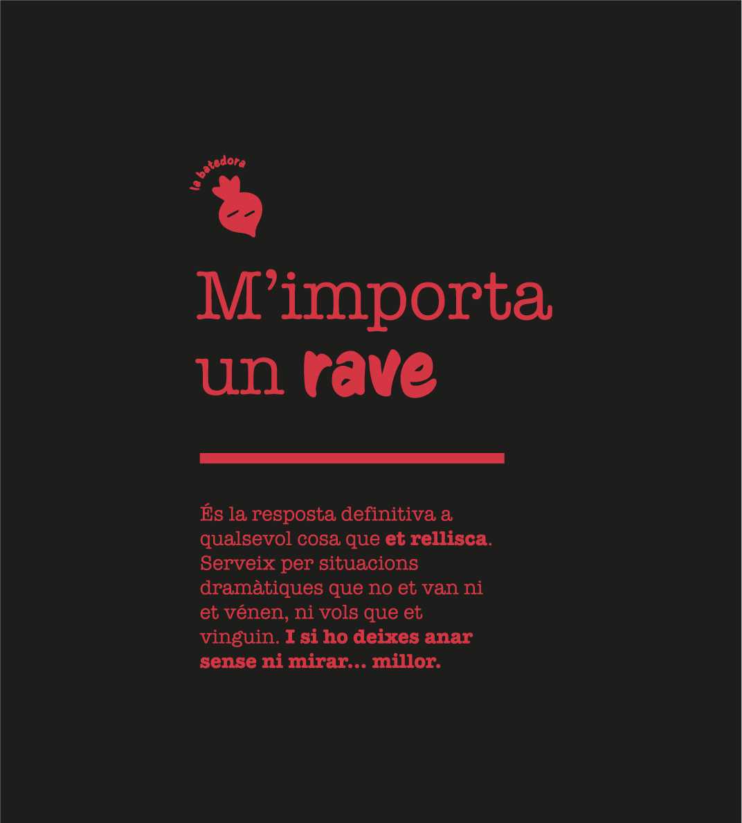 Tote bag "M’importa un rave"