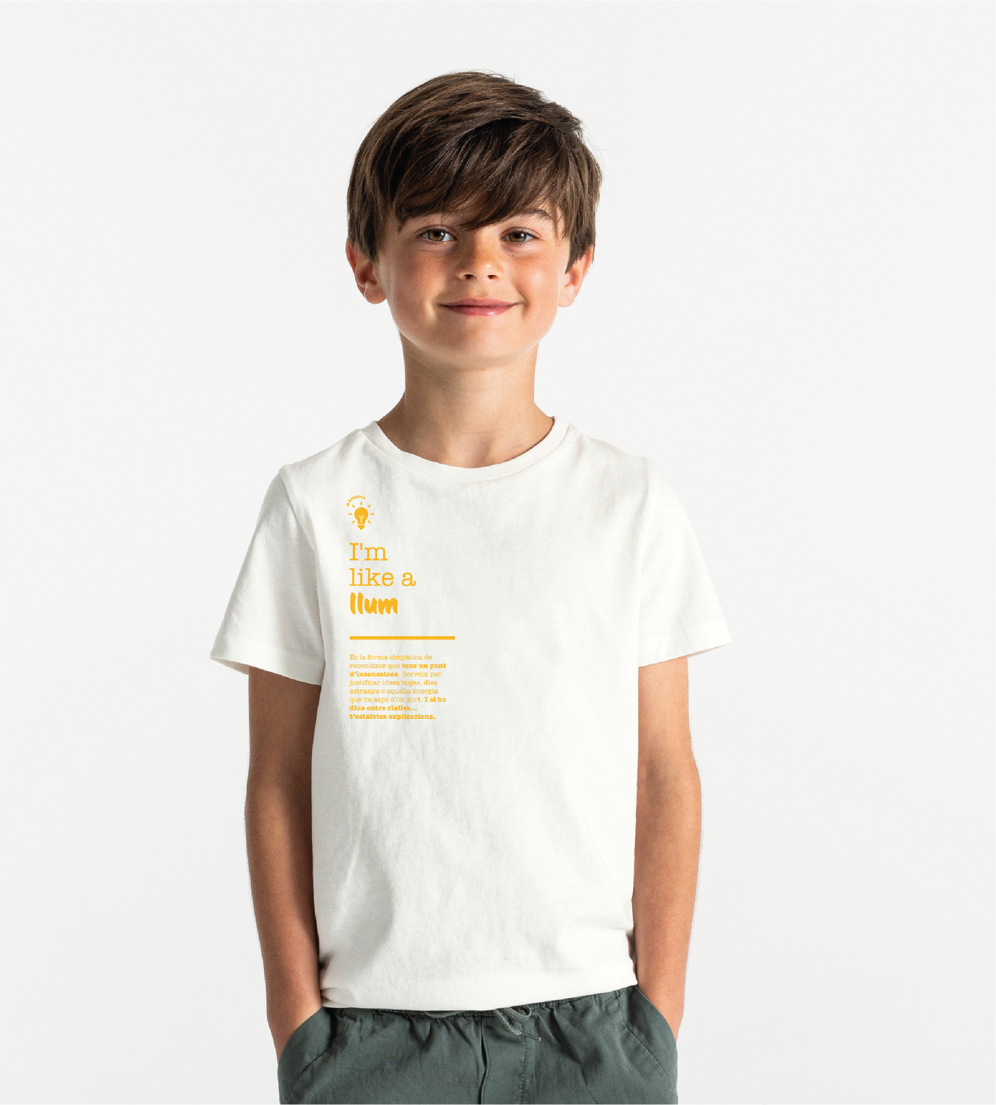 Samarreta unisex "Estic com un llum"