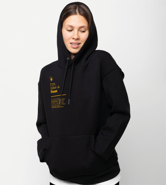 Dessuadora unisex "Estic com un llum"