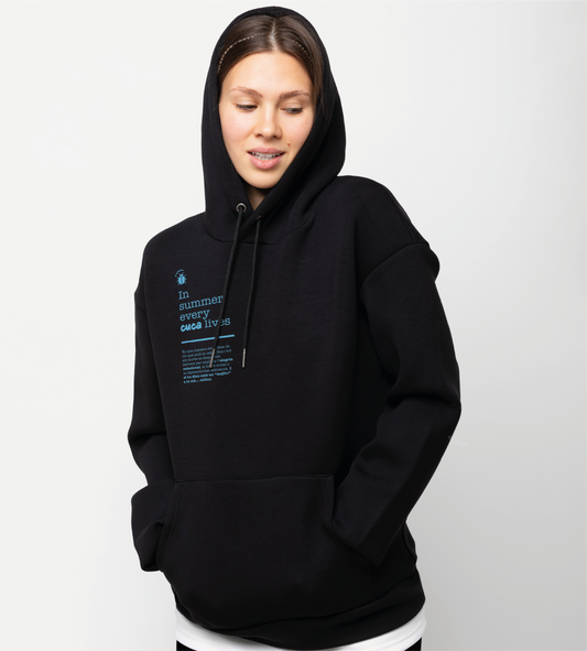 Dessuadora unisex "A l’estiu tota cuca viu"