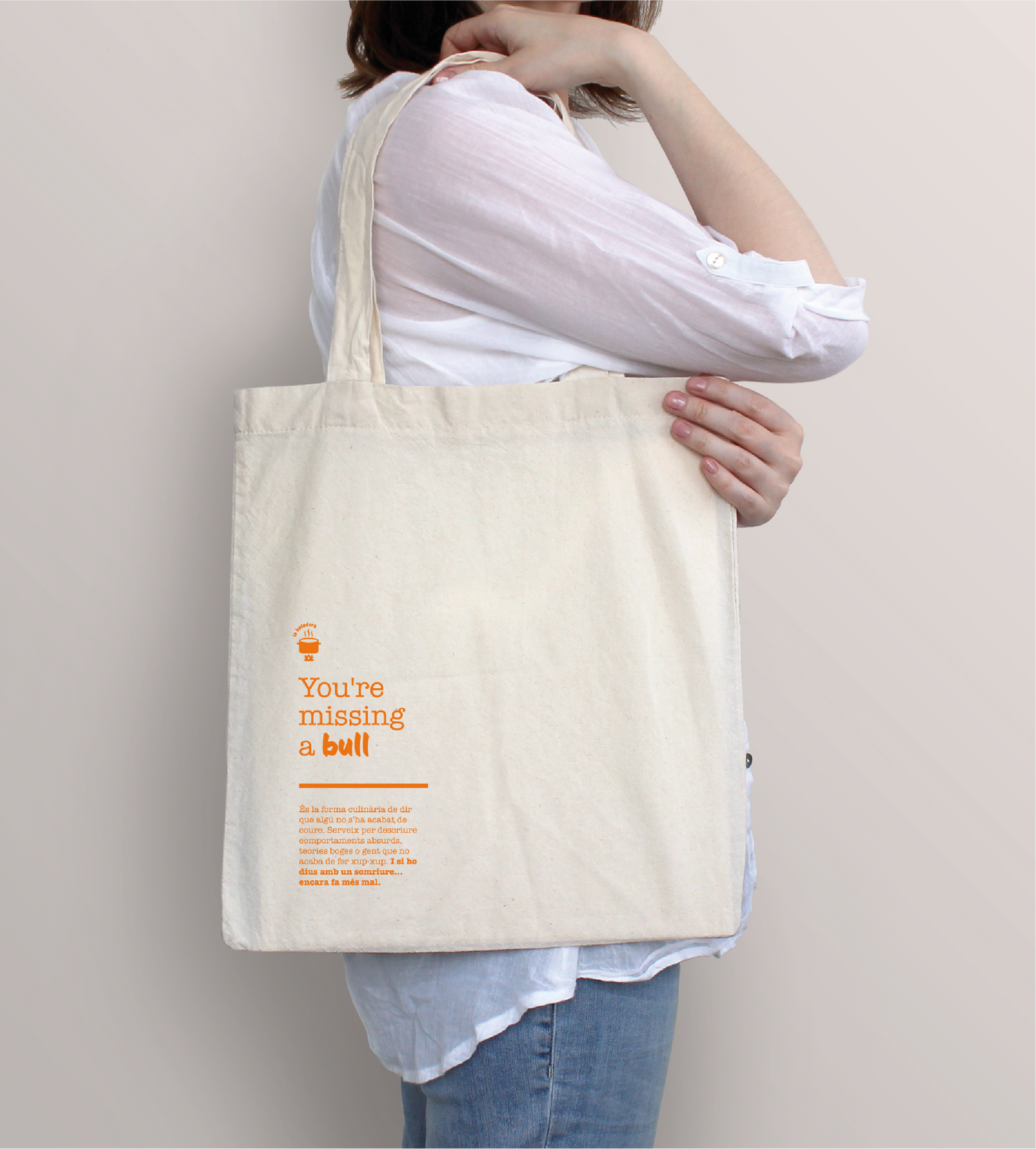Tote bag "Et falta un bull"