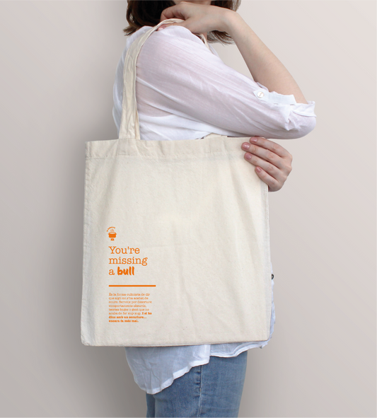 Tote bag "Et falta un bull"