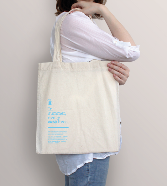 Tote bag "A l’estiu tota cuca viu"