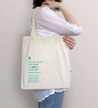 Tote bag "Vas més perdut que un pop en un garatge"